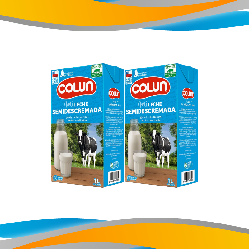 LECHE SEMIDESCREMADA COLUN 1L