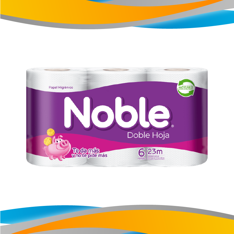PAPEL HIGENICO NOBLE 23MTS