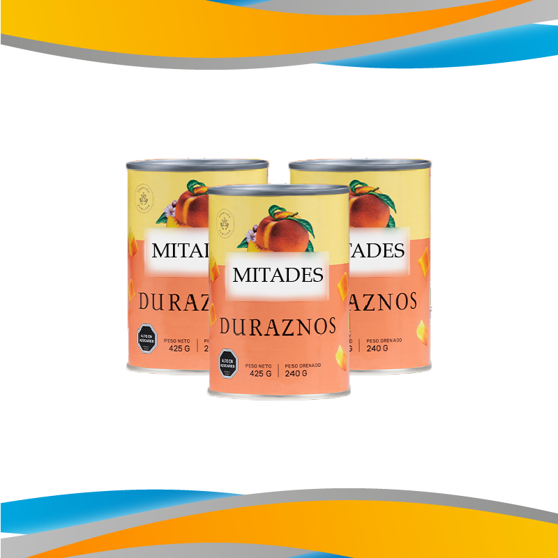 DURAZNOS EN MITADES