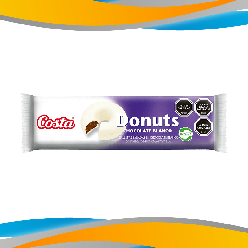 GALLETAS DONUTS CHOCOLATE BLANCO