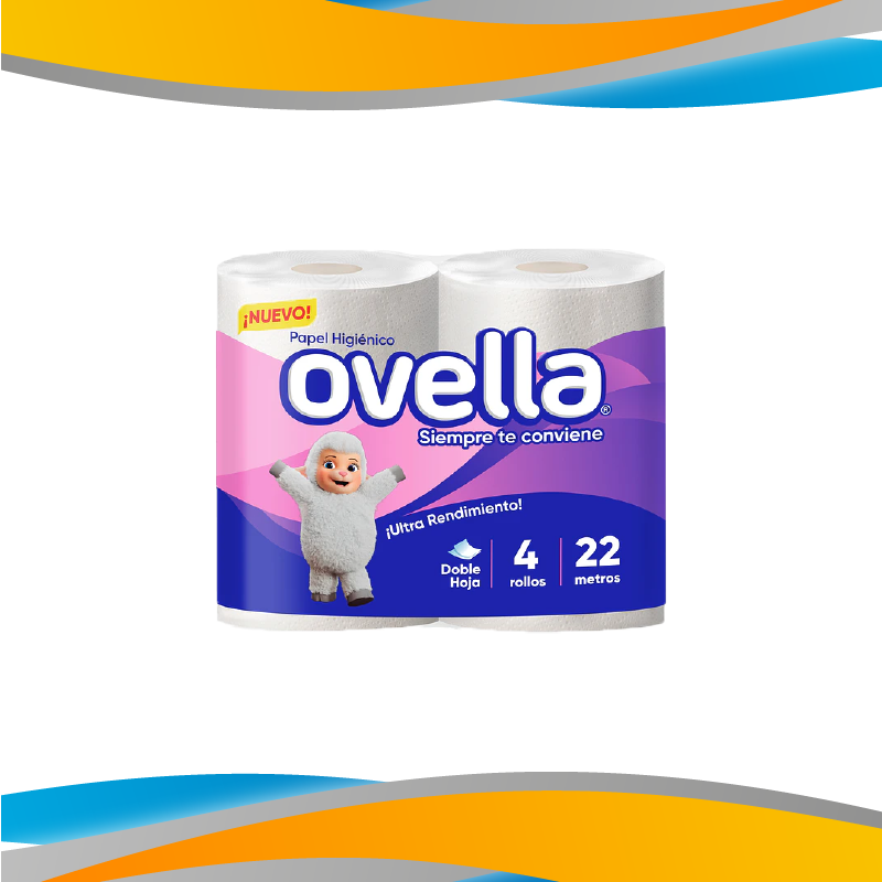PAPEL HIGENICO OVELLA 22MTS