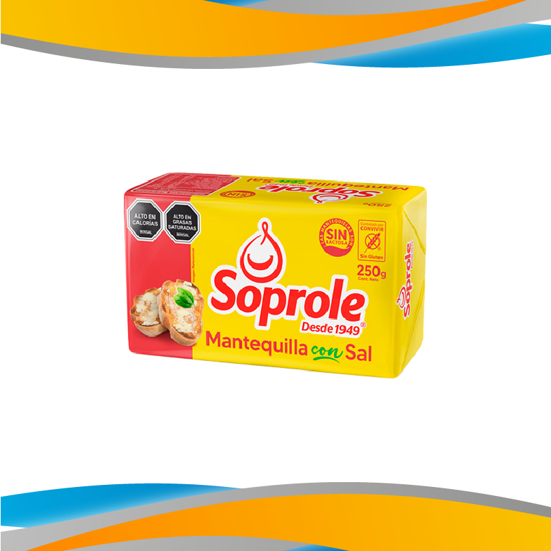 MANTEQUILLA CON SAL SOPROLE